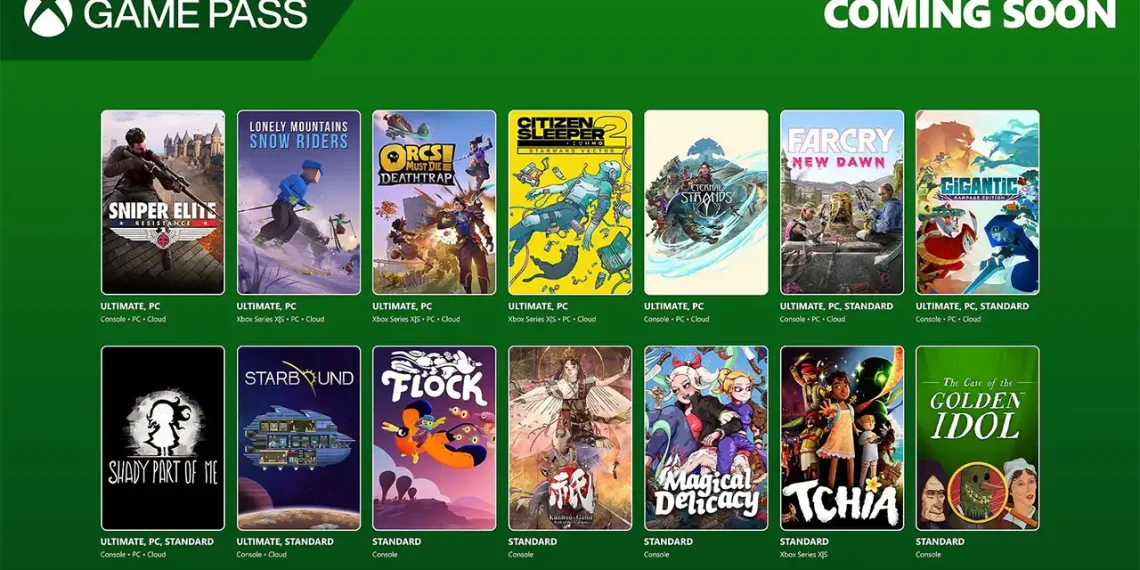 Xbox Game Pass Ocak 2025 yenilikleri