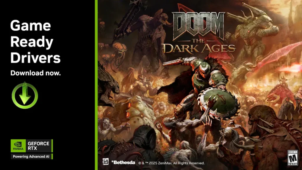 DOOM: The Dark Ages için GeForce Game Ready Sürücüsü Yayınlandı