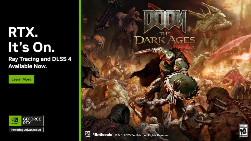 DOOM The Dark Ages ve The Elder Scrolls IV Oblivion Remastered DLSS Teknolojisiyle Artık Daha Güçlü