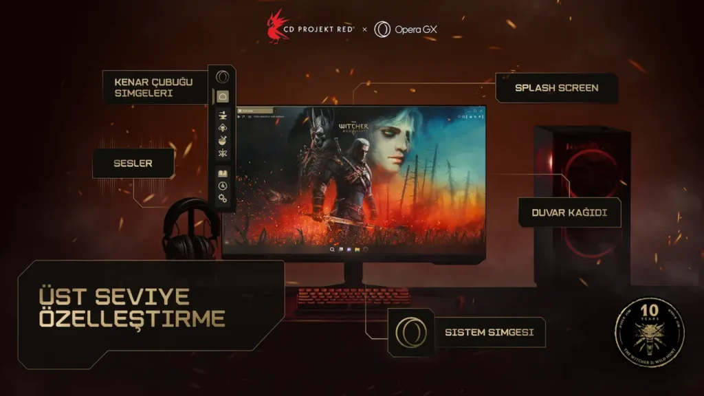 Opera GX, The Witcher 3 Wild Hunt Modu Yayınlandı